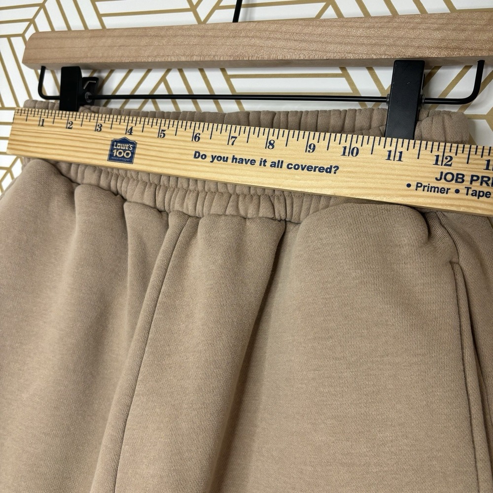 Comfrt Coordinate Jogger Khaki Sweatpants Oversized Pockets Brown Unisex Small - Picture 4 of 9
